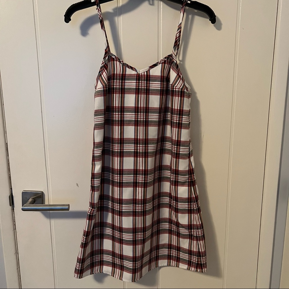 NWOT UO plaid mini dress